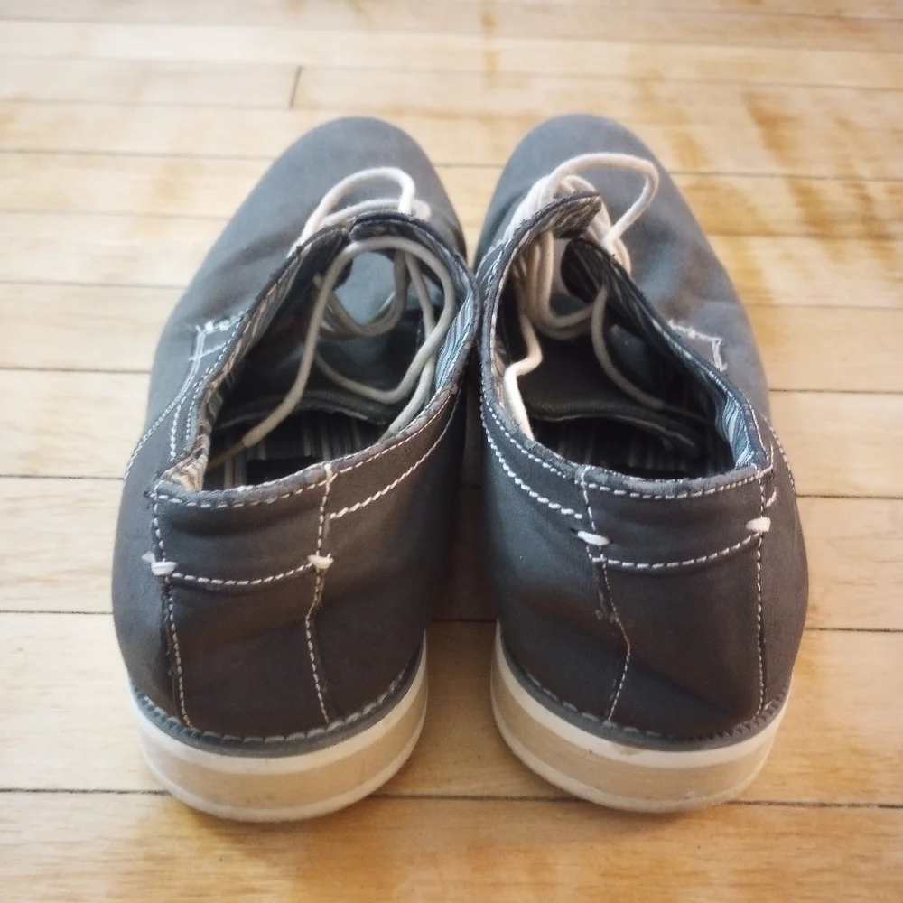 Madden By Steve Madden Canvas Oxford Gray Shoes Men Size 9